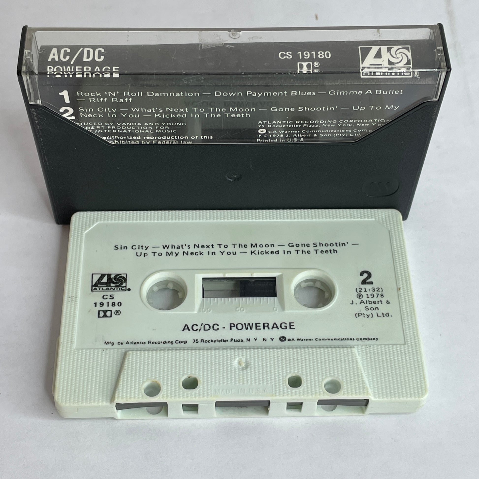 AC/DC - Powerage original cassette tape – Vinyl Command