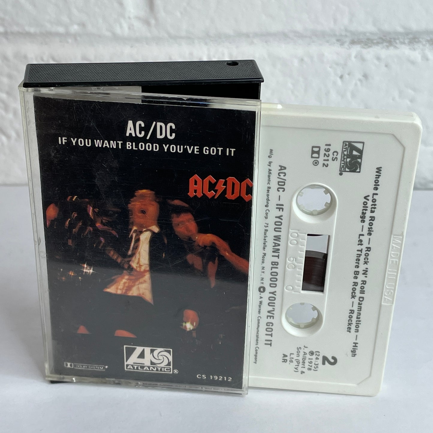 AC/DC - If You Want Blood You Got It original cassette tape