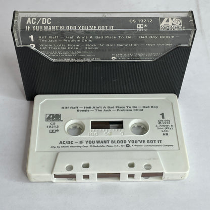 AC/DC - If You Want Blood You Got It original cassette tape