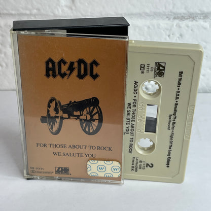 AC/DC - For Those About To Rock We Salute You original cassette tape