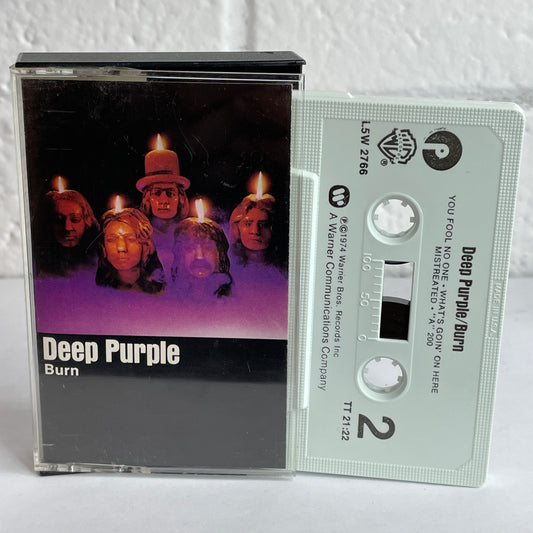 Deep Purple - Burn original cassette tape