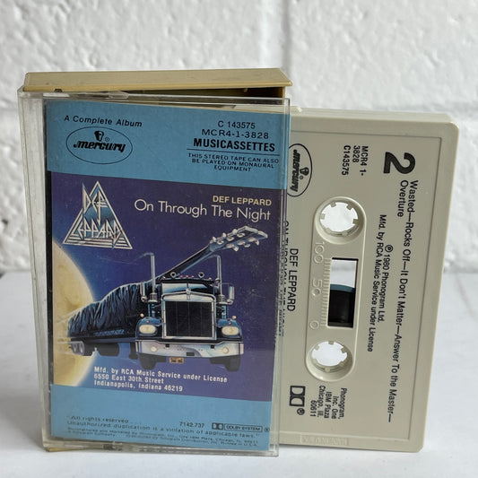 Def Leppard - On Through The Night original cassette tape