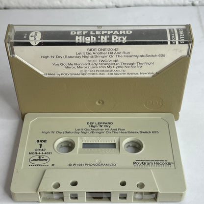 Def Leppard - High 'N' Dry original cassette tape