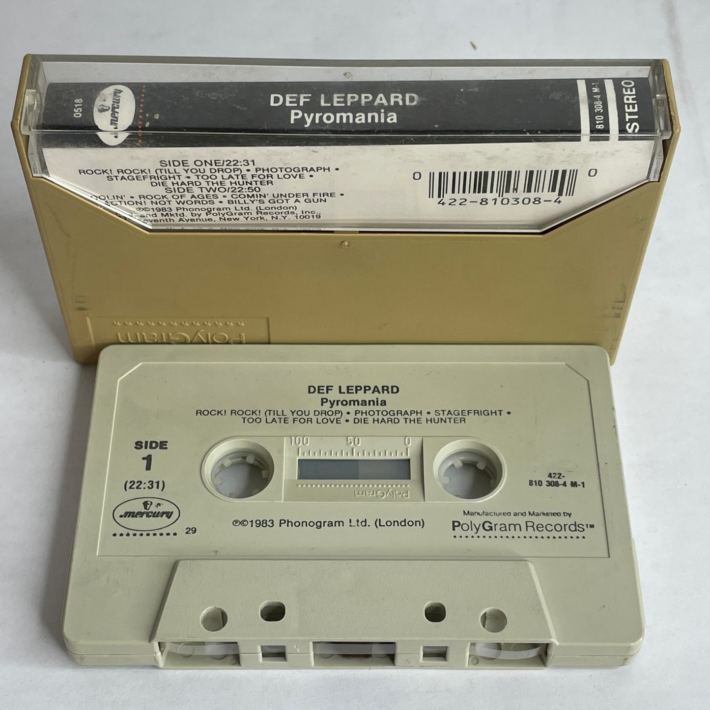 Def Leppard - Pyromania original cassette tape