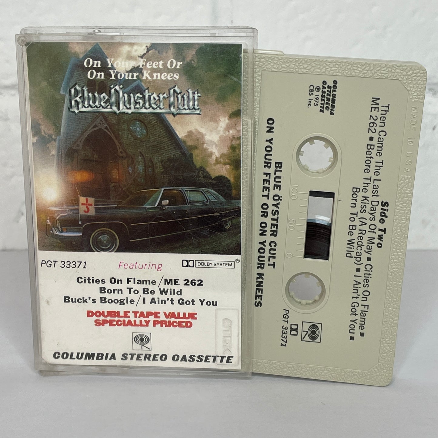 Blue Oyster Cult - On Your Feet or On your Knees original cassette tape