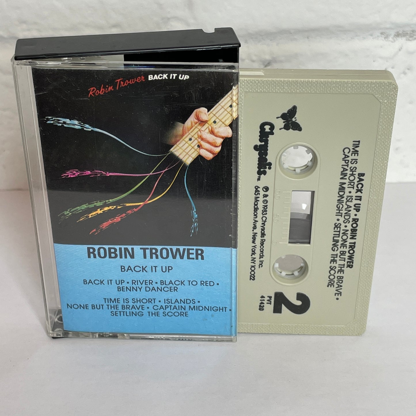 Robin Trower - Back It Up original cassette tape