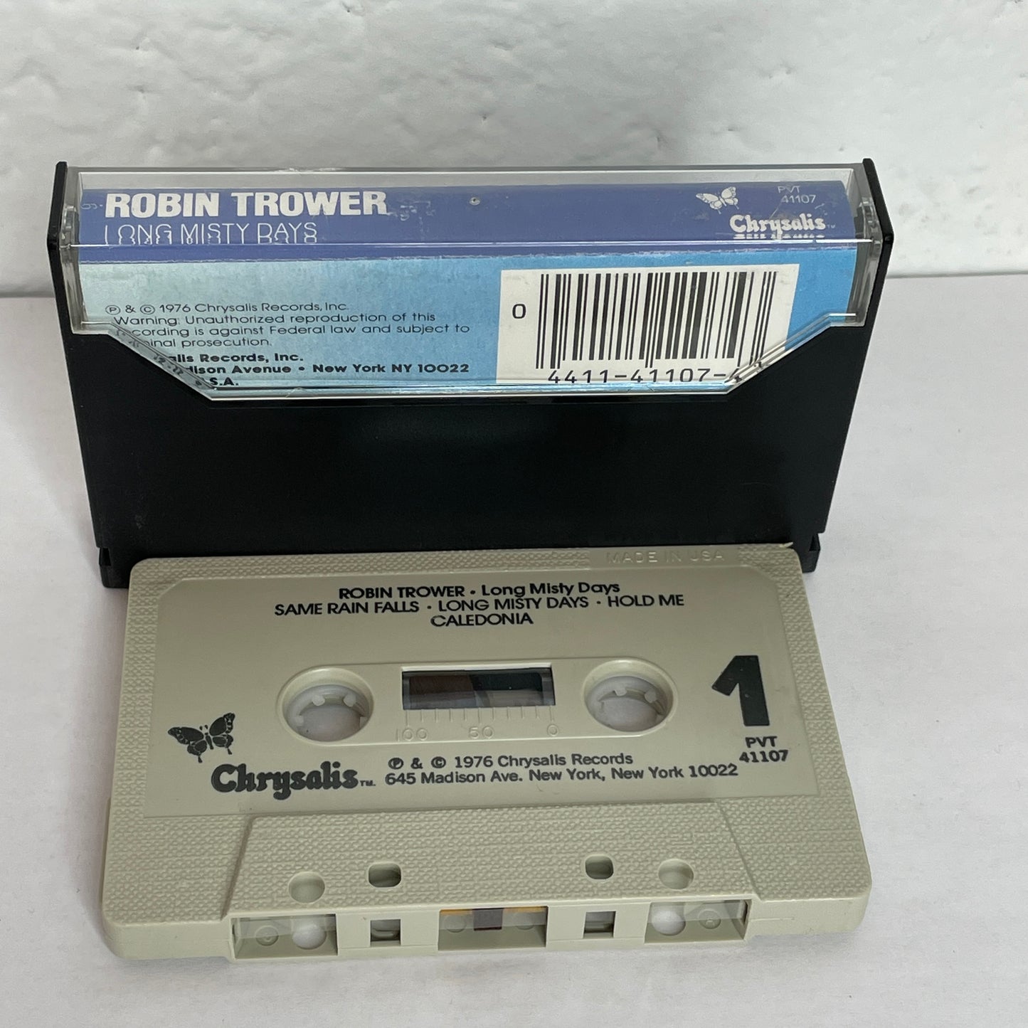 Robin Trower- Long Misty Days original cassette tape (used)