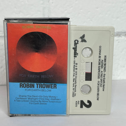 Robin Trower - For Earth Below original cassette tape