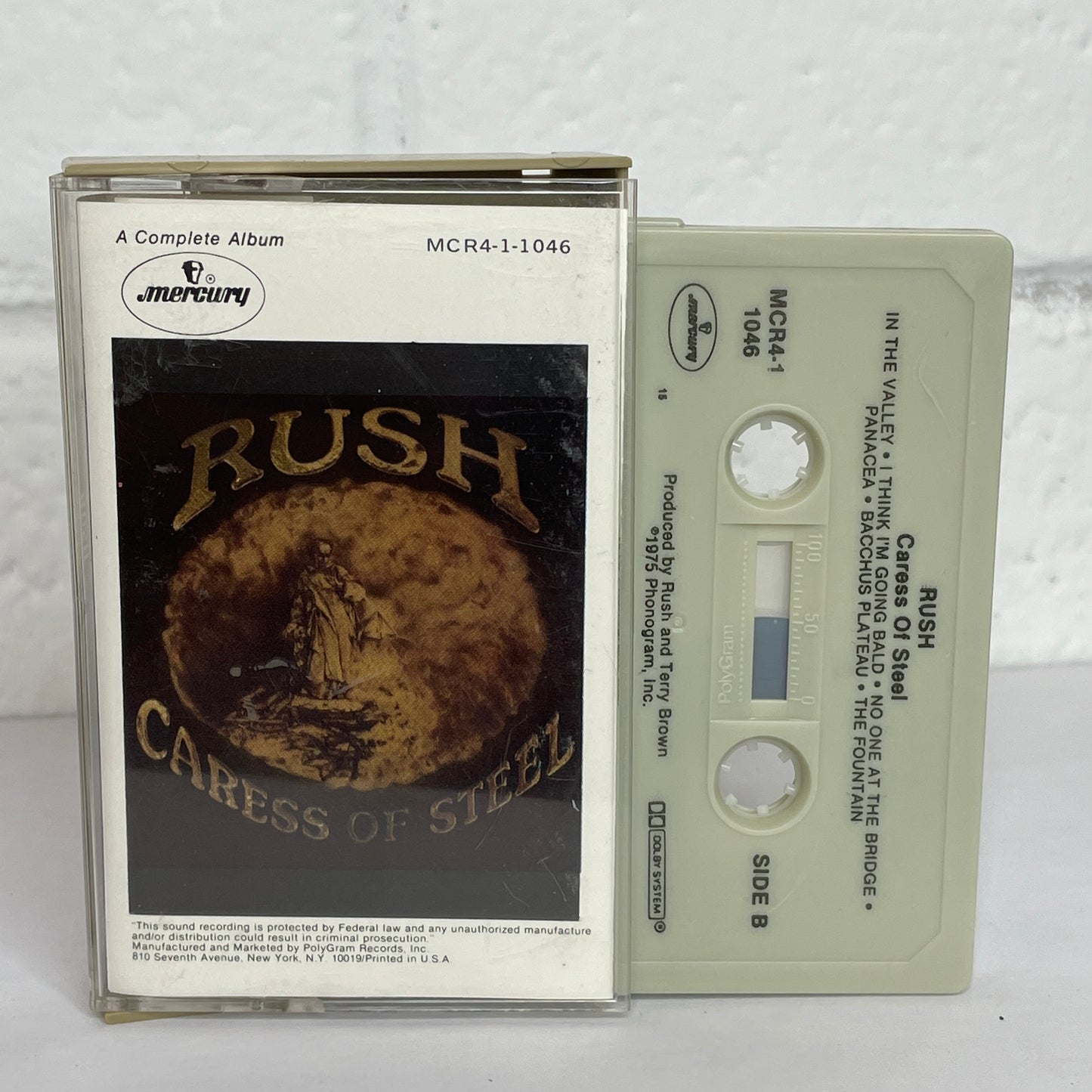 Rush - Caress of Steel original cassette tape