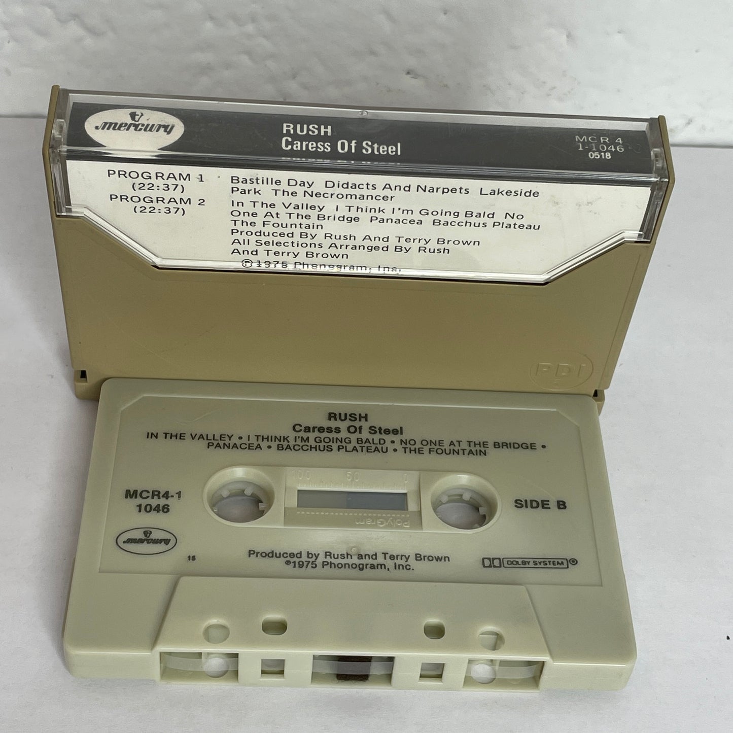 Rush - Caress of Steel original cassette tape