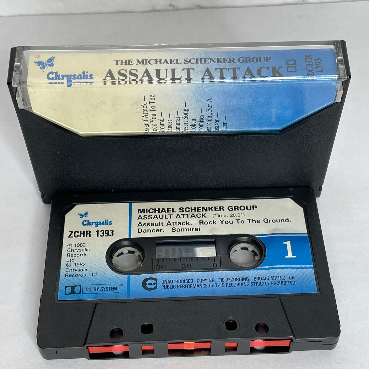 The Michael Schenker Group - Assault Attack original cassette tape