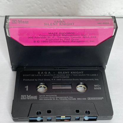 Saga - Silent Knight original cassette tape