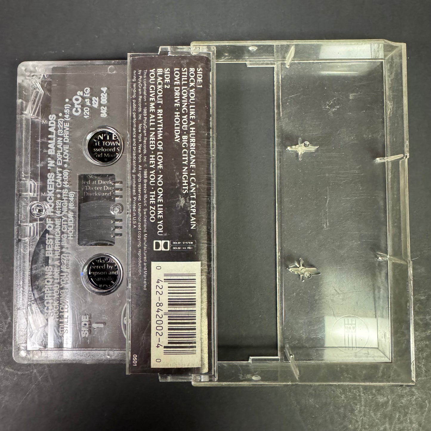 Scorpions – Best Of Rockers 'N' Ballads original cassette tape (used)