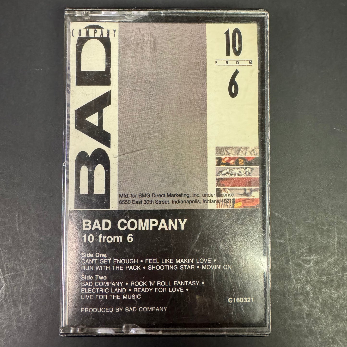 Bad Company – 10 From 6 original cassette tape (used)