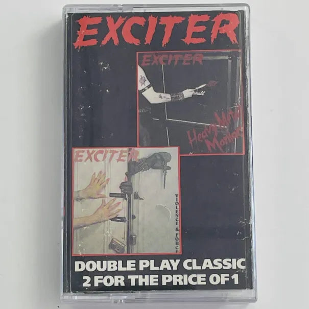 Exciter - Heavy Metal Maniac / Violence & Force original double play cassette tape