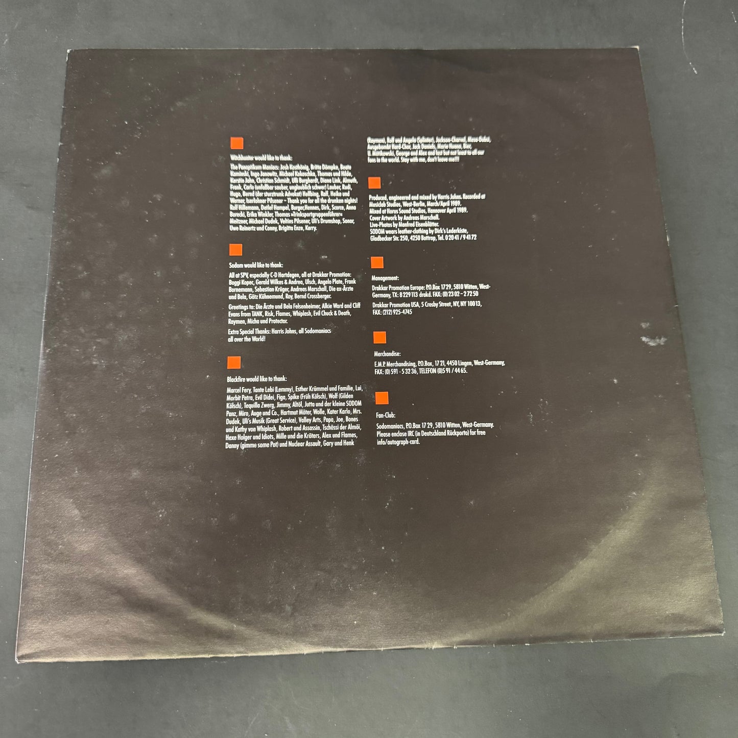 Sodom - Agent Orange original LP - German pressing (used)