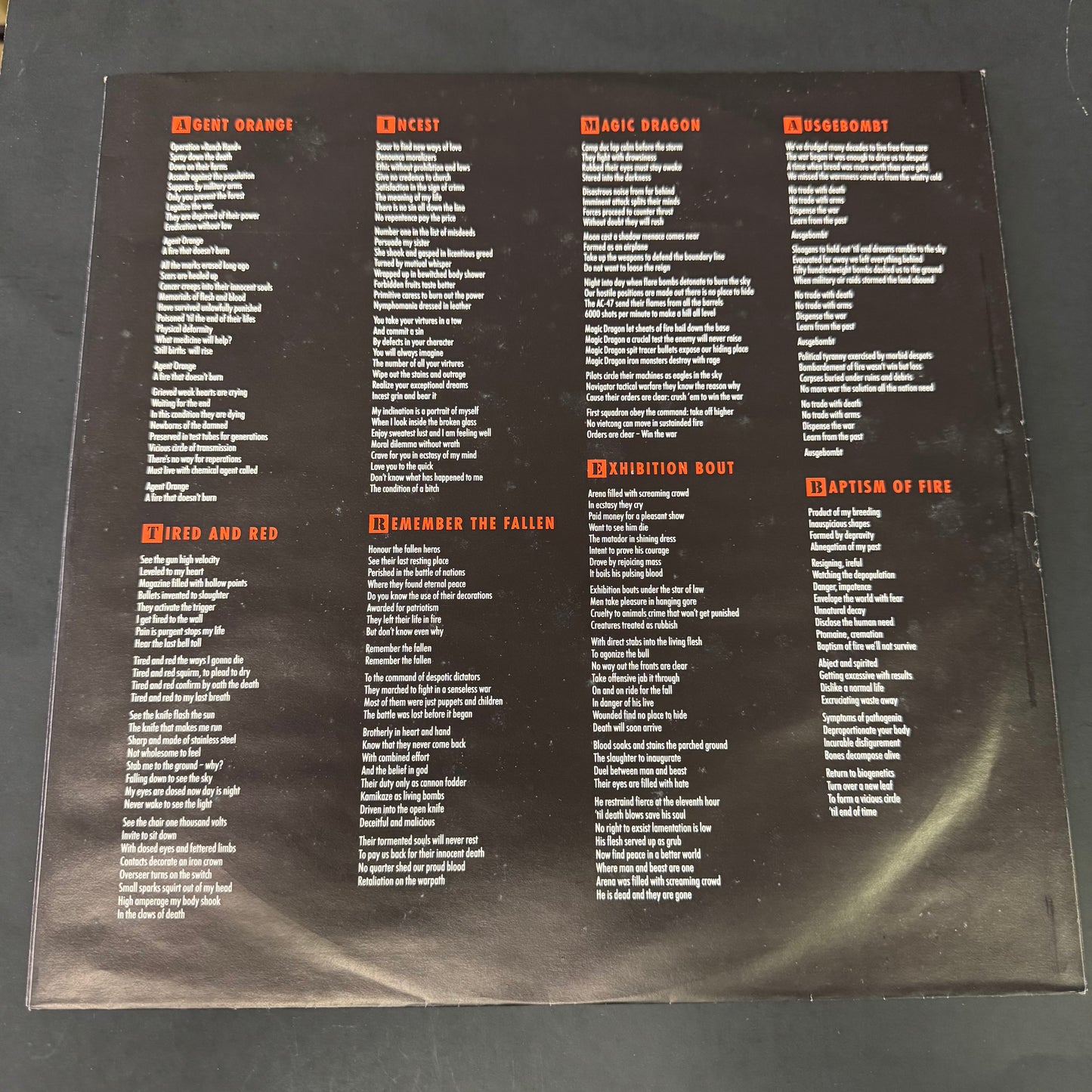 Sodom - Agent Orange original LP - German pressing (used)