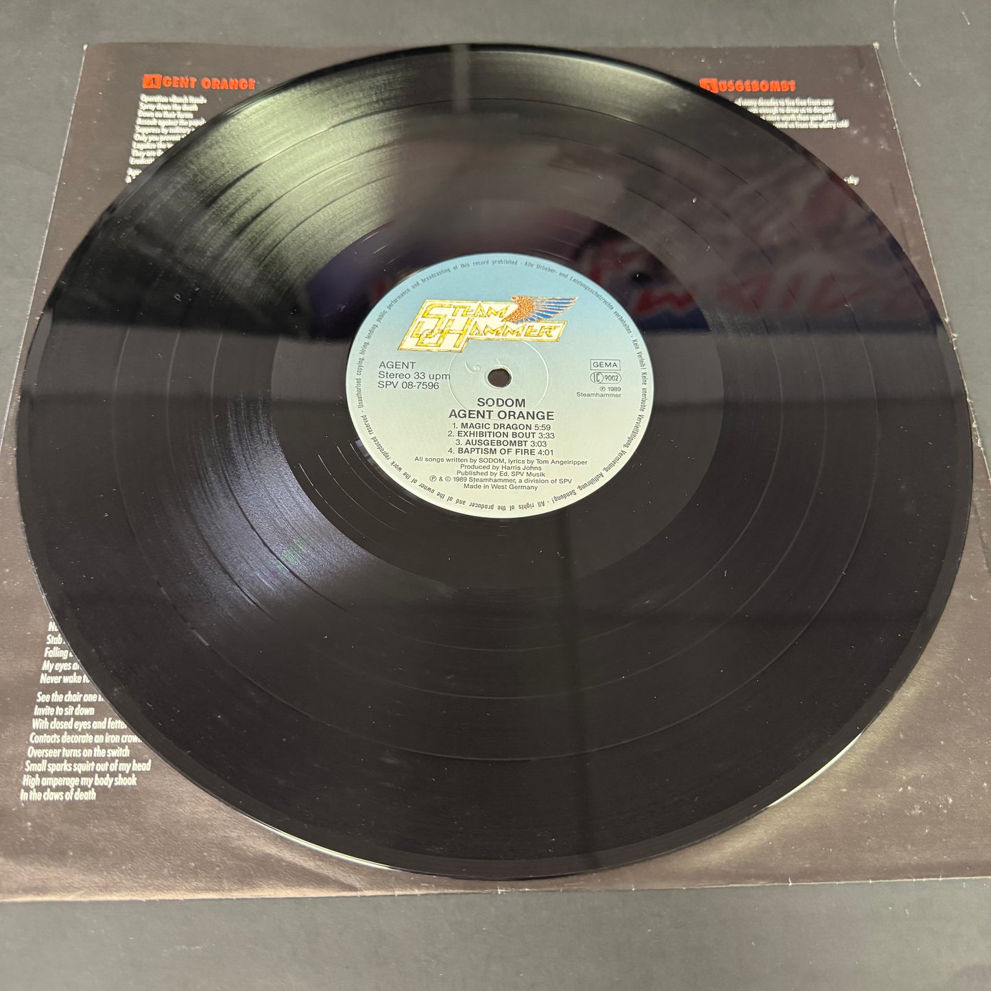Sodom - Agent Orange original LP - German pressing (used)