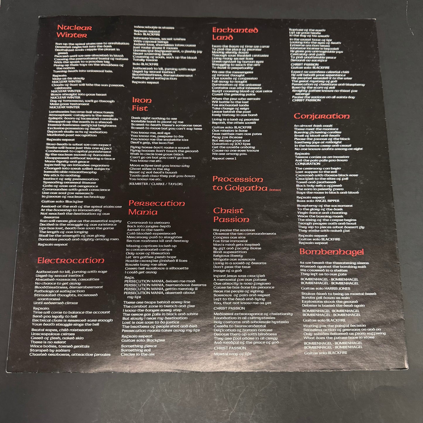 Sodom - Persecution Mania original LP - German pressing (used)