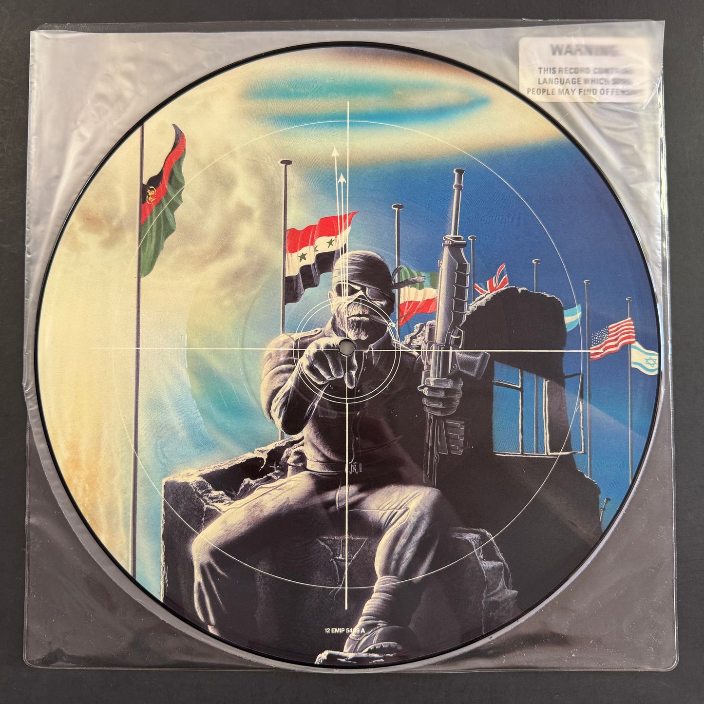 Iron Maiden - 2 Minutes to Midnight original 12" EP picture disc (used)