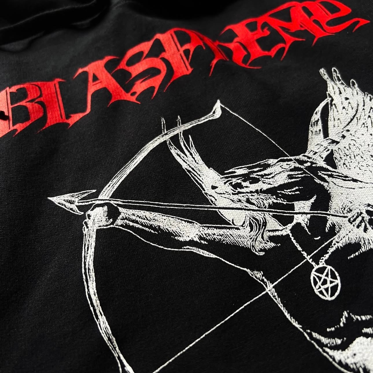 Blasphemy - Fallen Angel of Doom.... pullover hooded sweatshirt