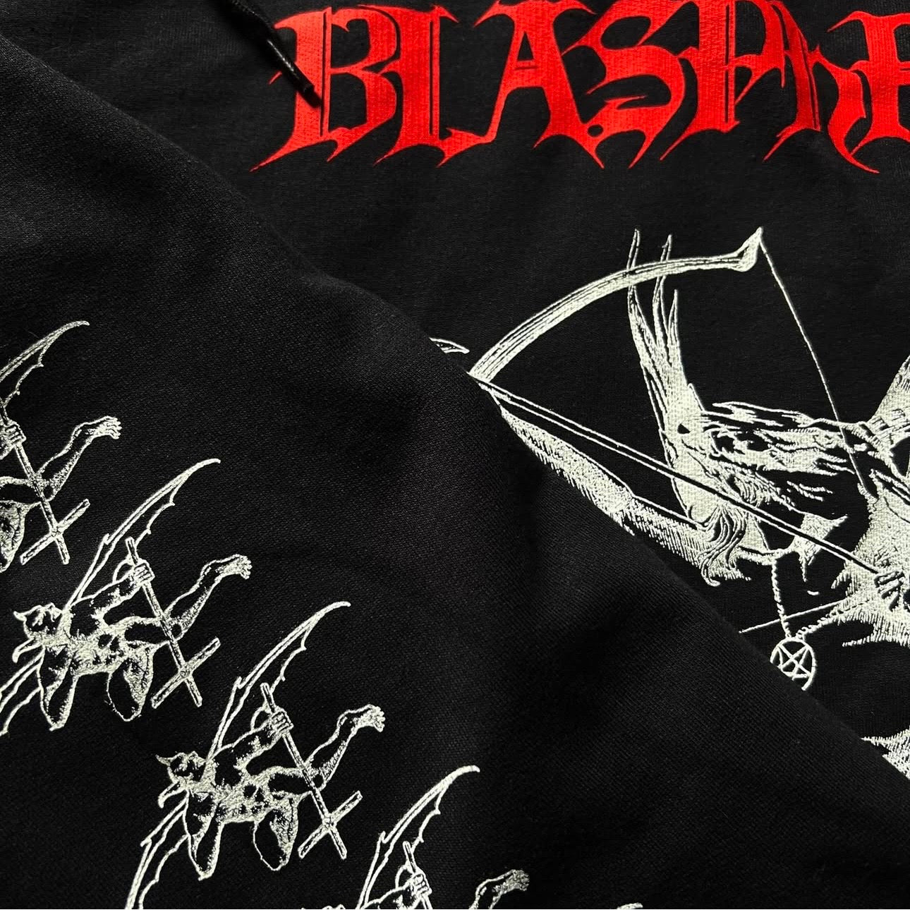 Blasphemy - Fallen Angel of Doom.... pullover hooded sweatshirt