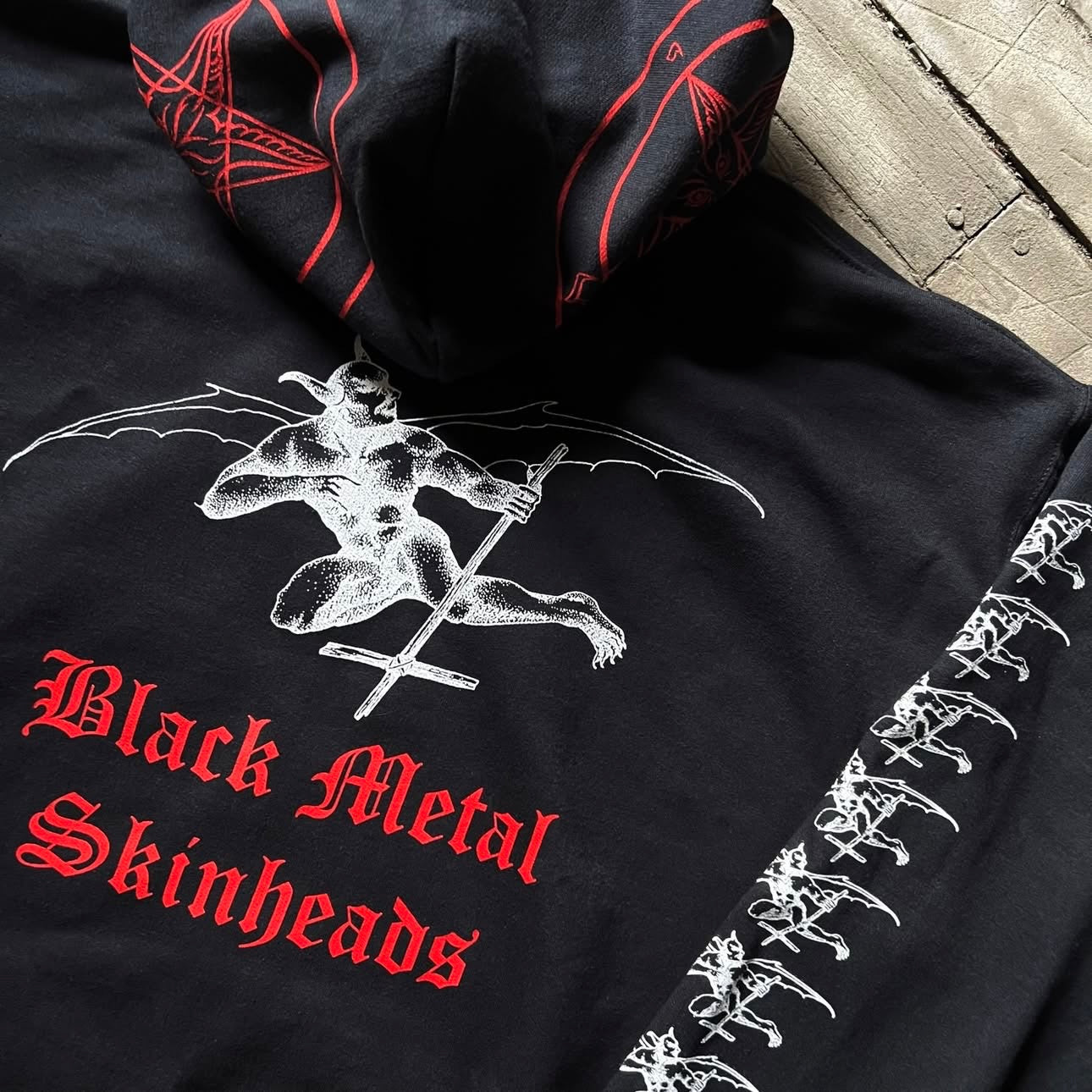 Blasphemy - Fallen Angel of Doom.... pullover hooded sweatshirt