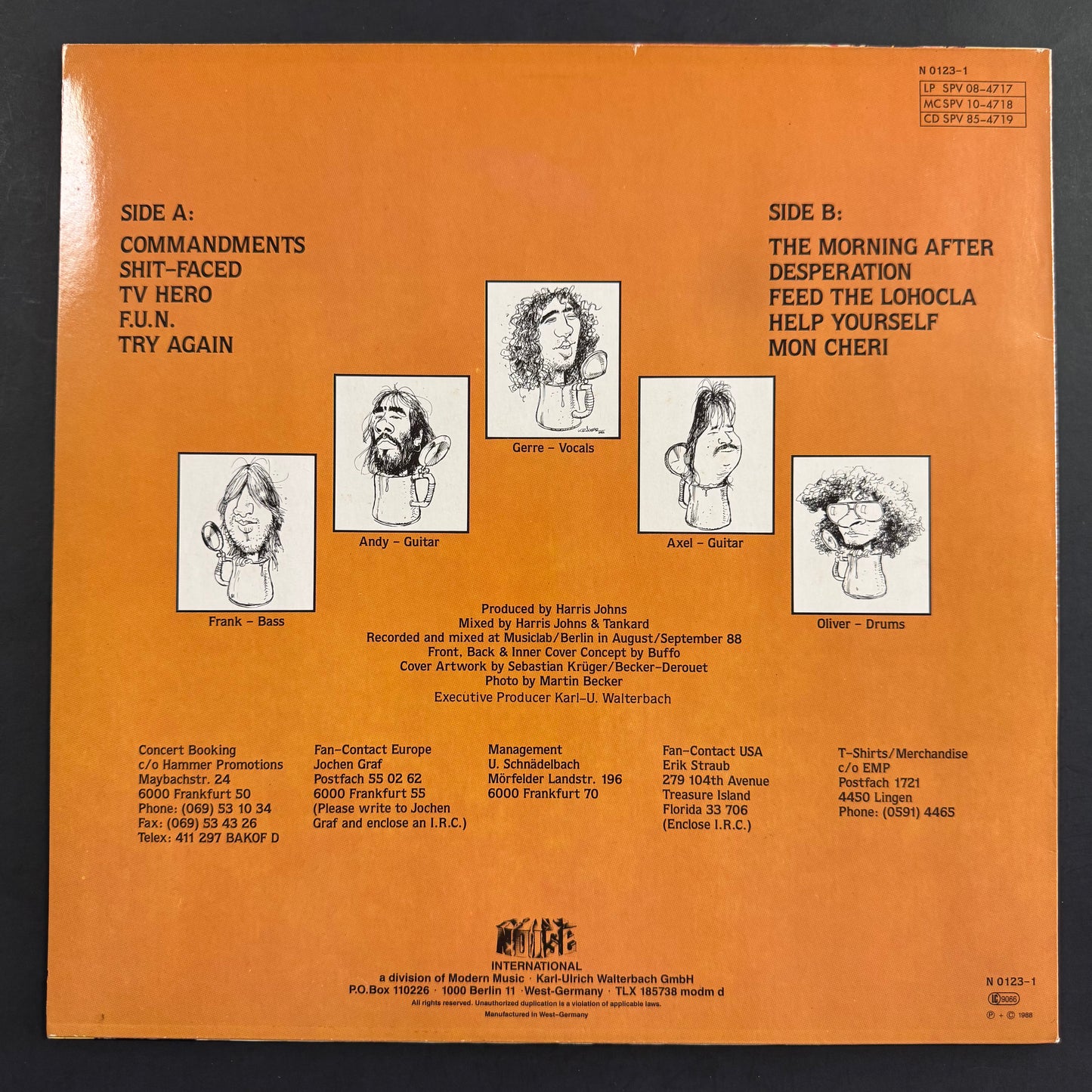 Tankard - The Morning After original LP - German pressing (used)