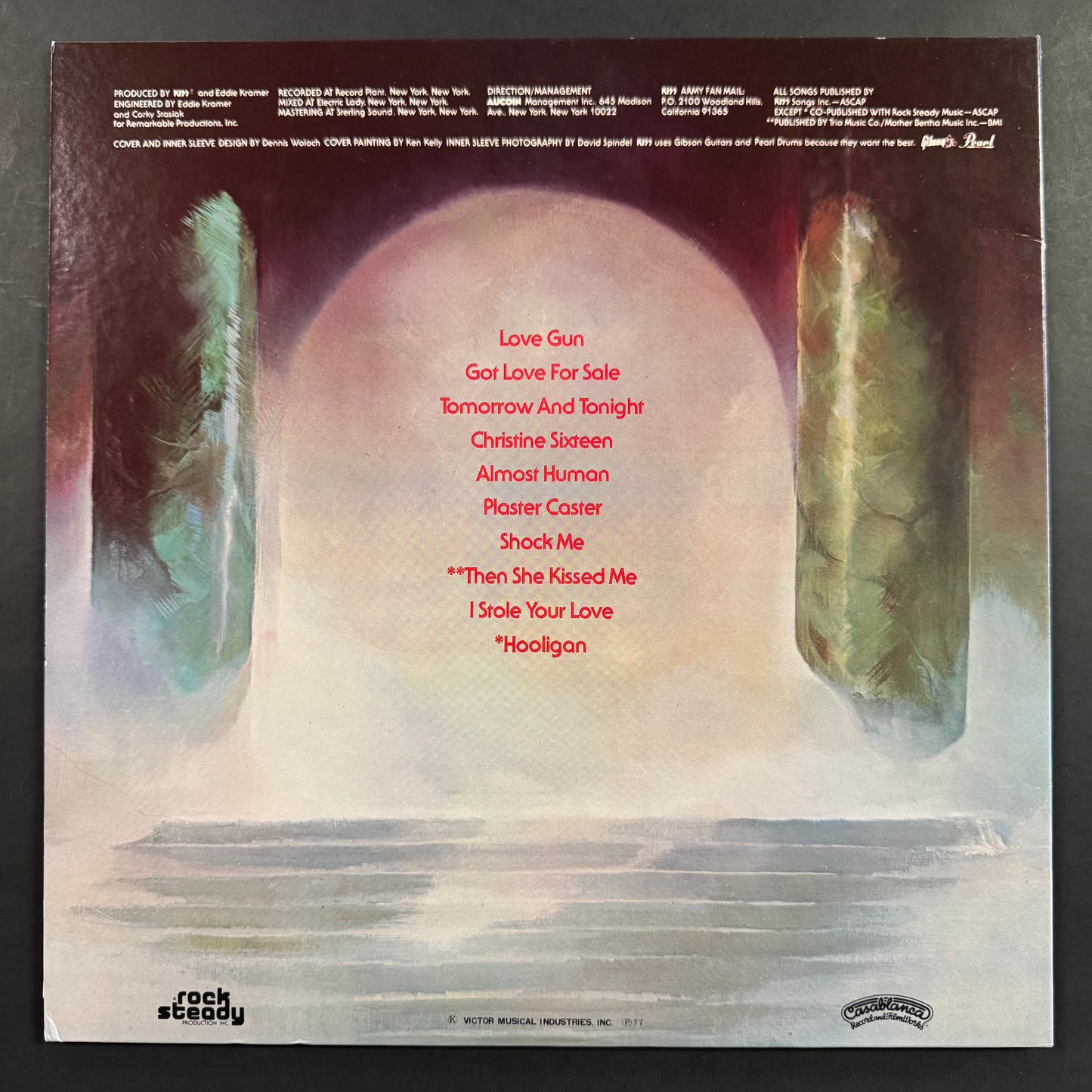 KISS - Love Gun original LP - Japanese pressing with obi (used)