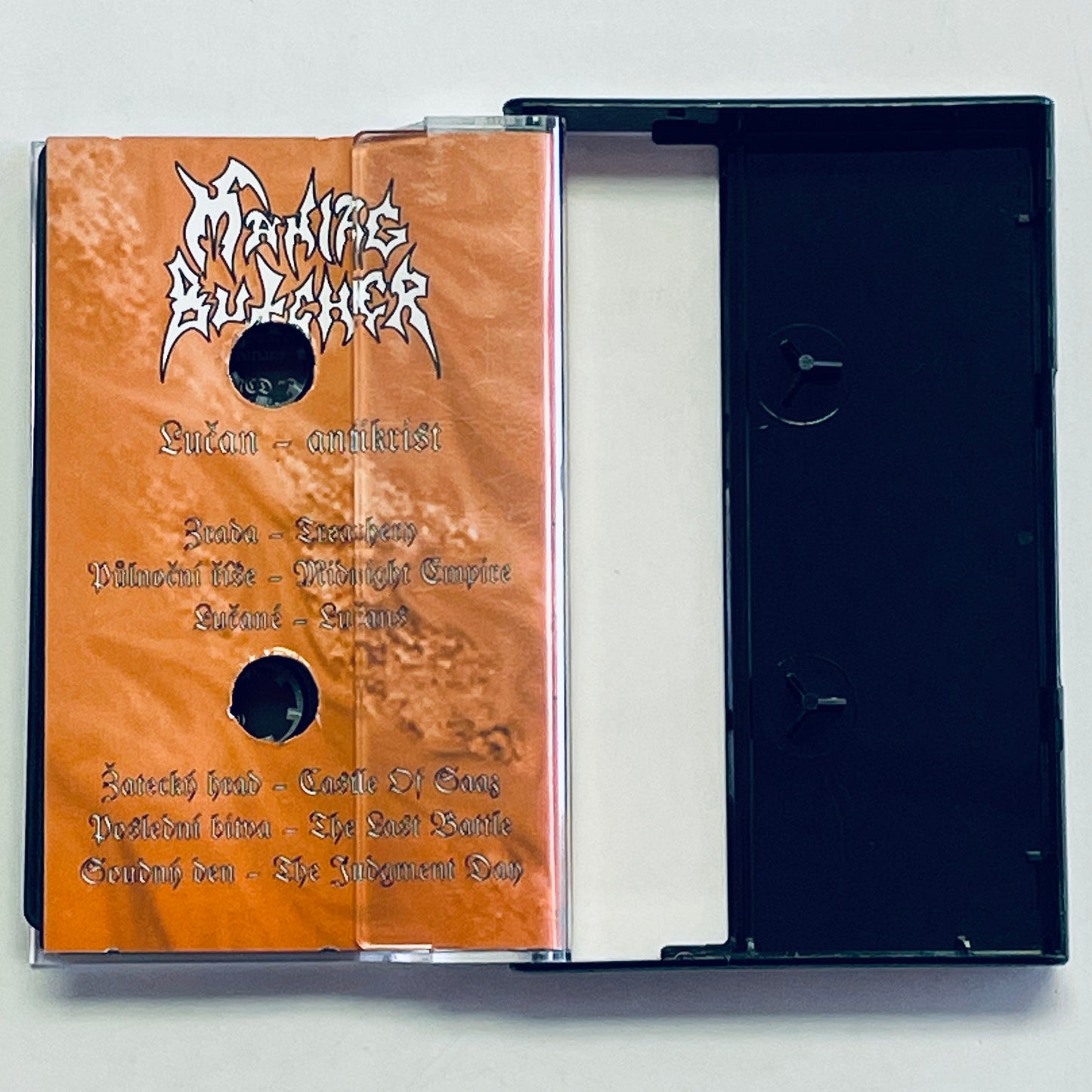 Maniac Butcher – Lucan - Antikrist cassette tape (used)