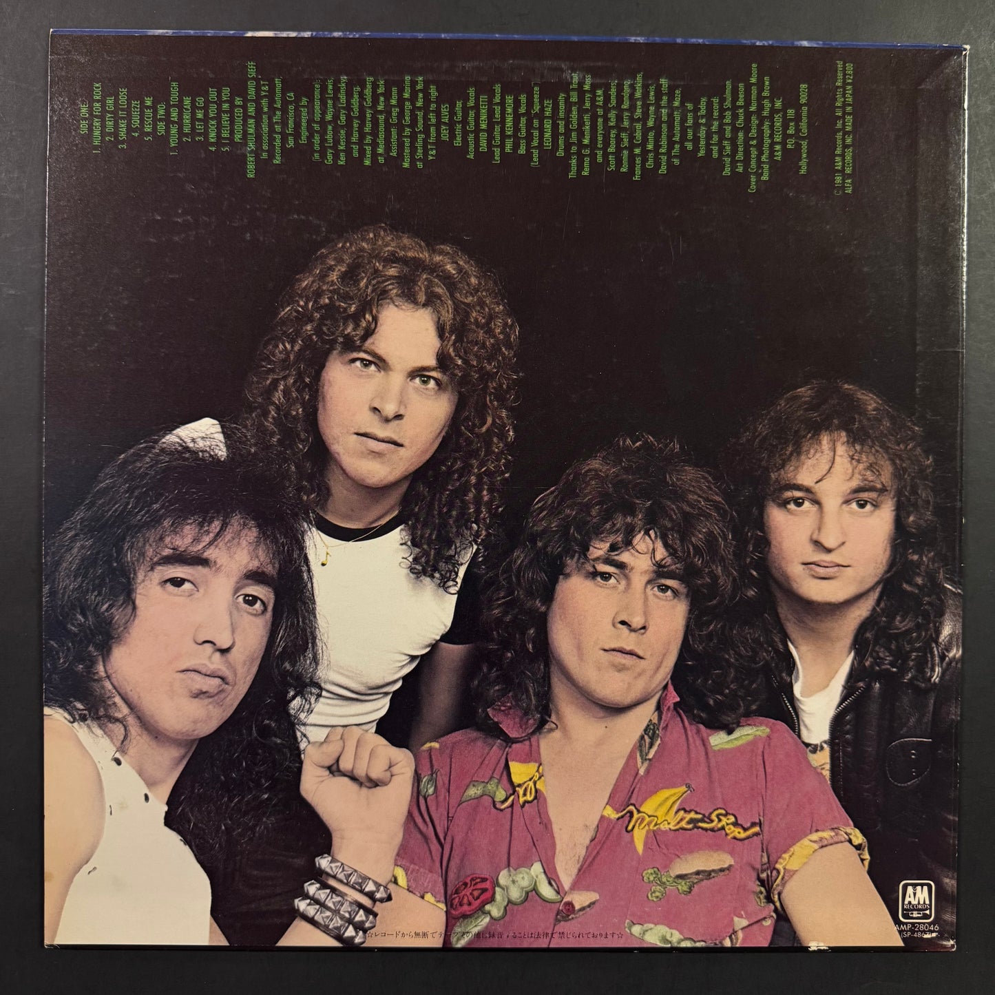 Y & T - Earthshaker original LP - Japanese pressing (used)