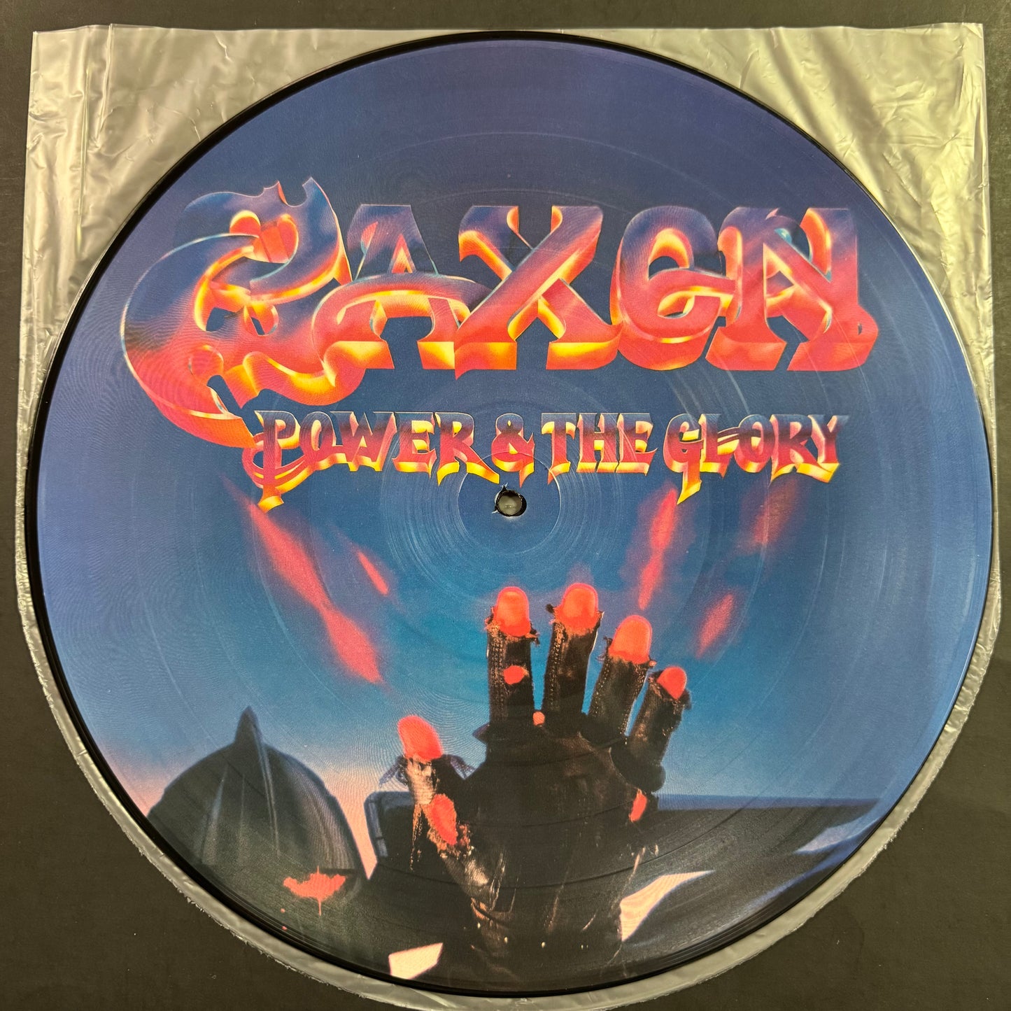 Saxon - Power & the Glory original picture disc LP (used)
