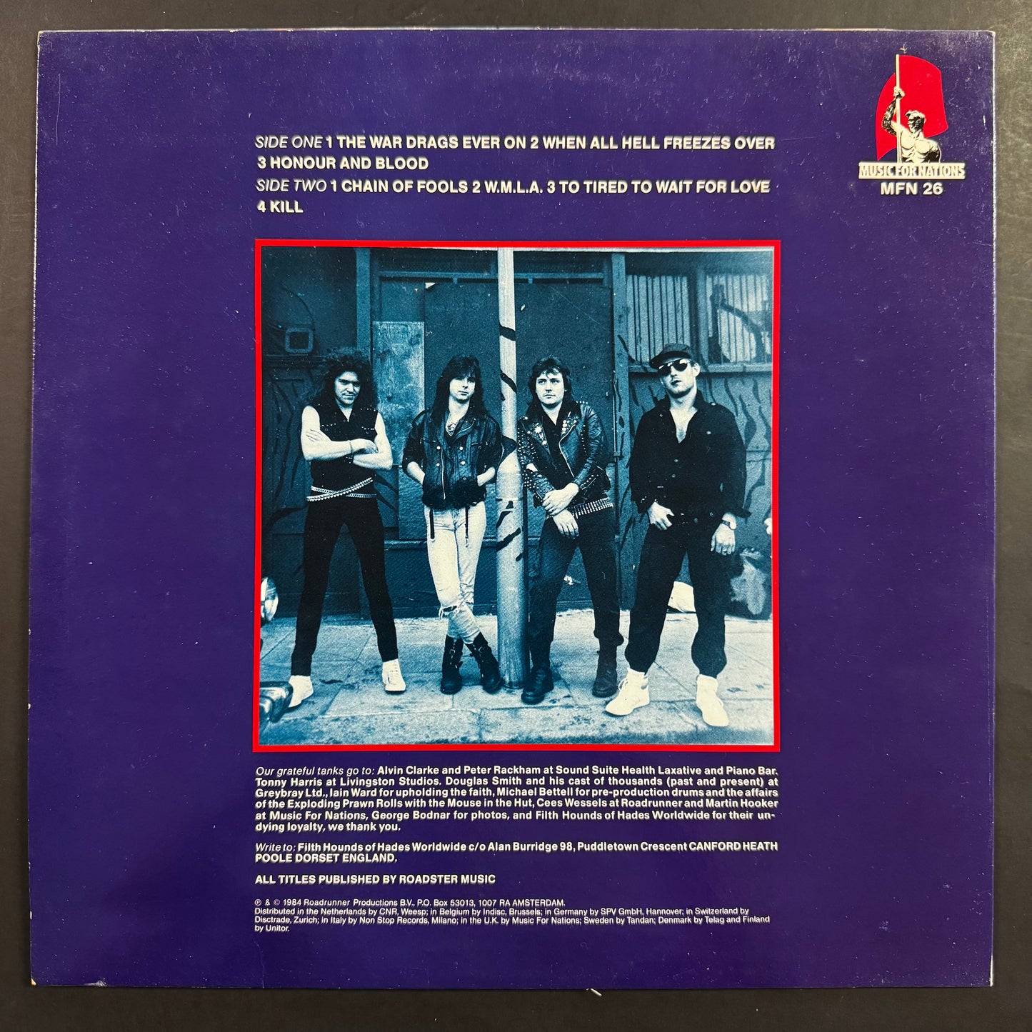 Tank - Honour and Blood original LP (used)