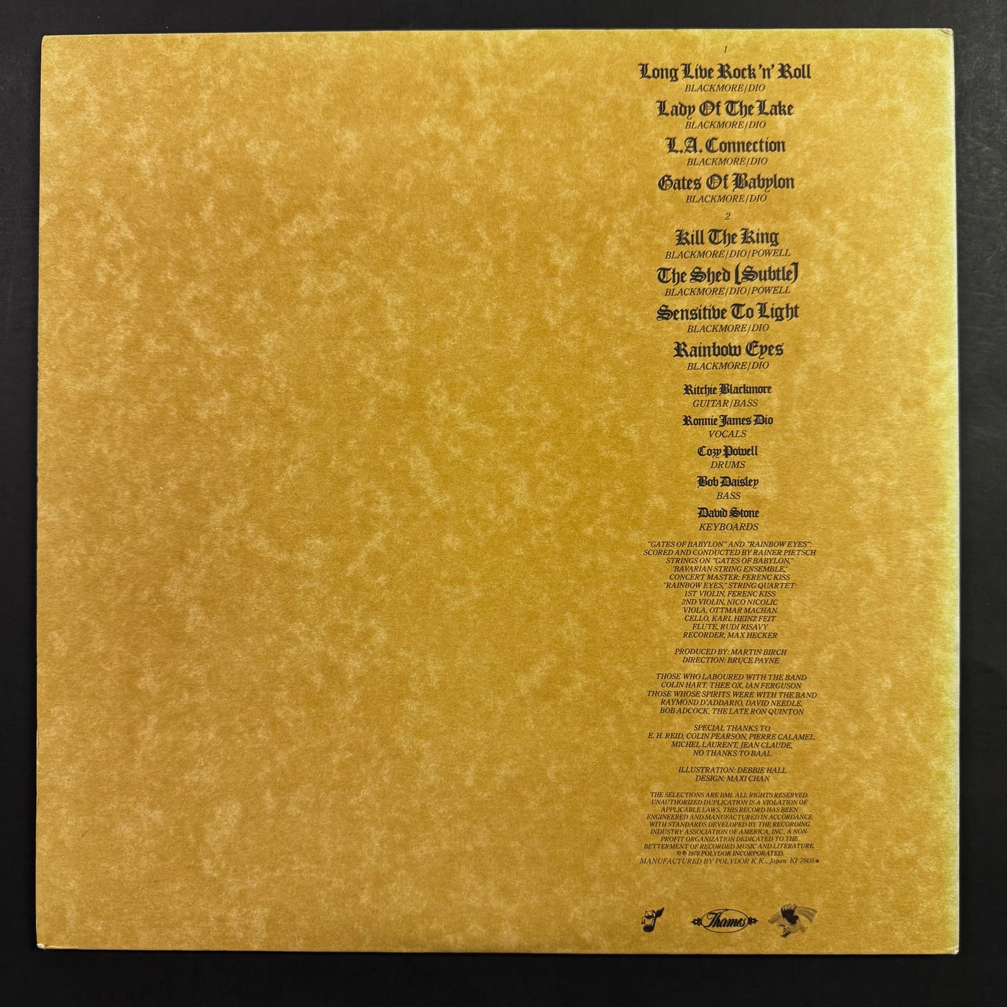 Rainbow - Long Live Rock 'n' Roll original LP - Japanese pressing with obi (used)