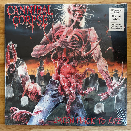 Cannibal Corpse - Eaten Back to Life LP (35th Anniversary Edition - Lilac Red Splatter)