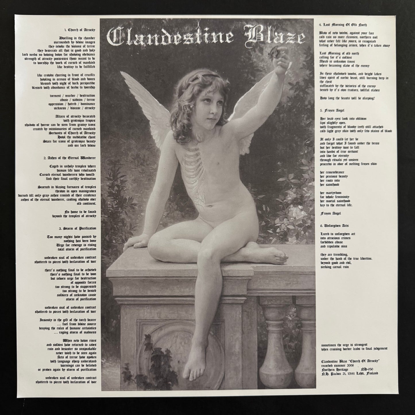 Clandestine Blaze - Church of Atrocity LP (used)