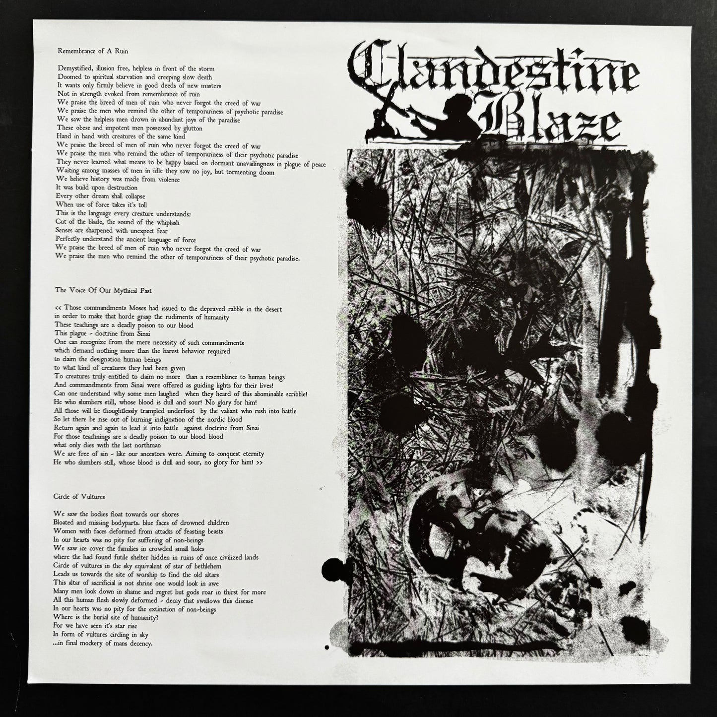 Clandestine Blaze - City of Slaughter original LP (used)