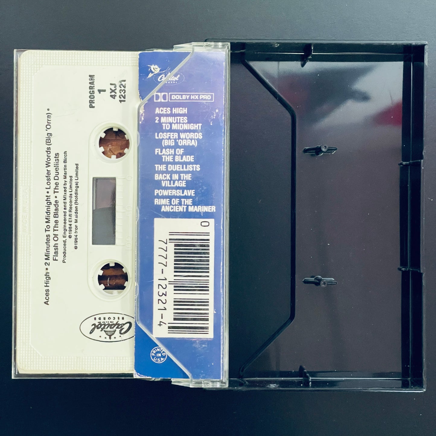Iron Maiden - Powerslave original cassette tape (used)