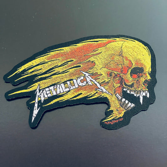 Metallica - Flaming Skull cut out patch