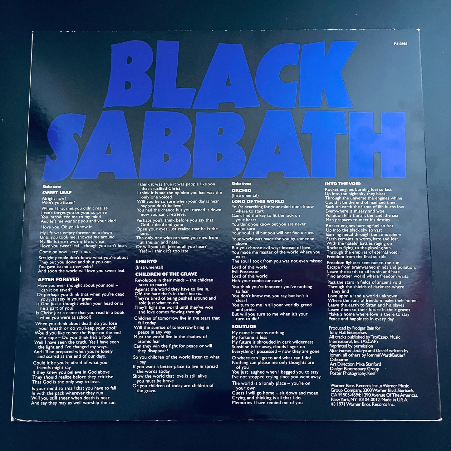 Black Sabbath - Master of Reality LP (used)