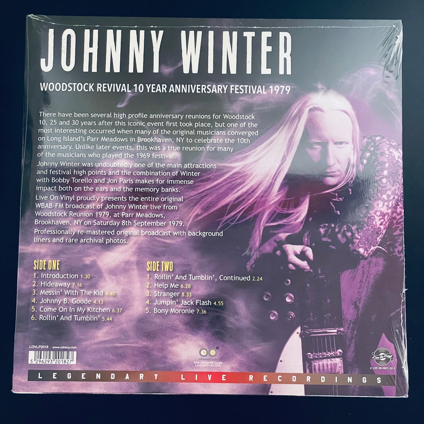 Johnny Winter - Woodstock Revival LP