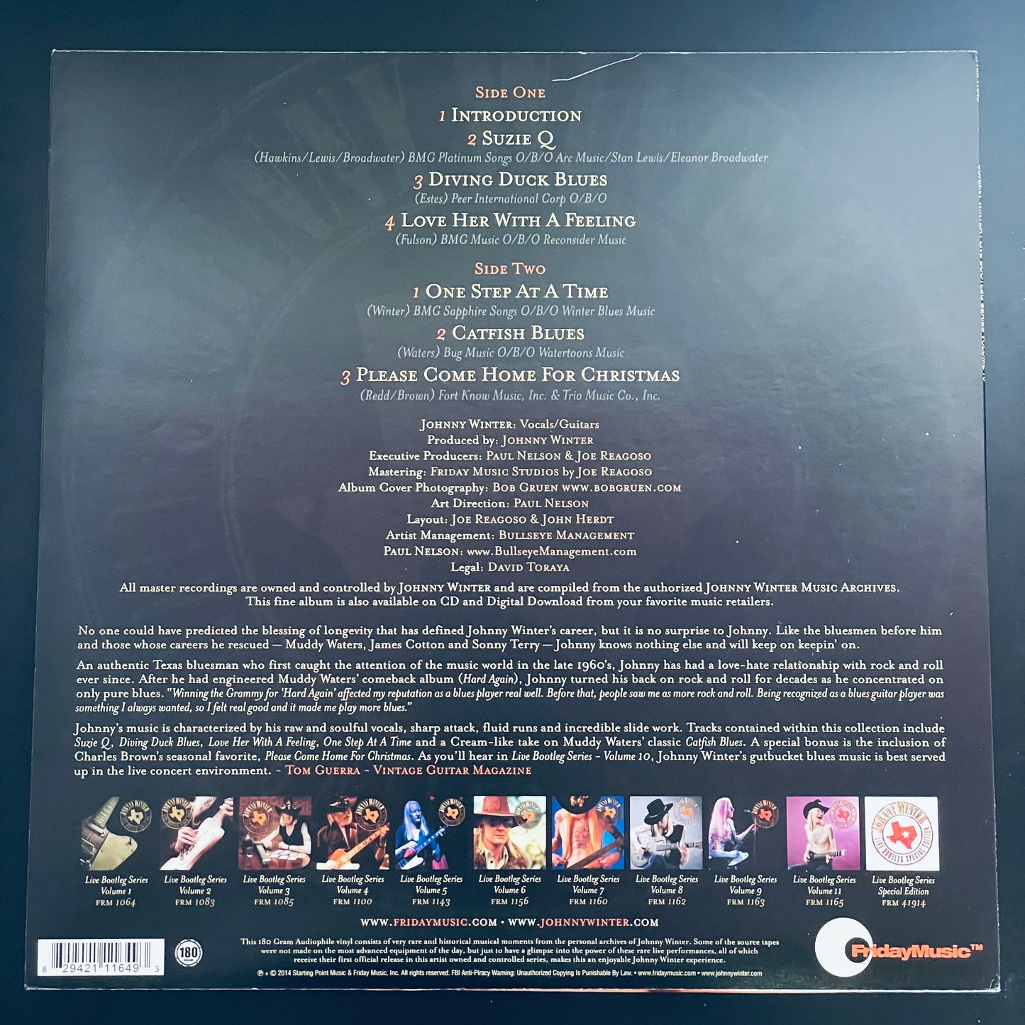 Johnny Winter - Live Bootleg Series Vol. 10 LP (used)