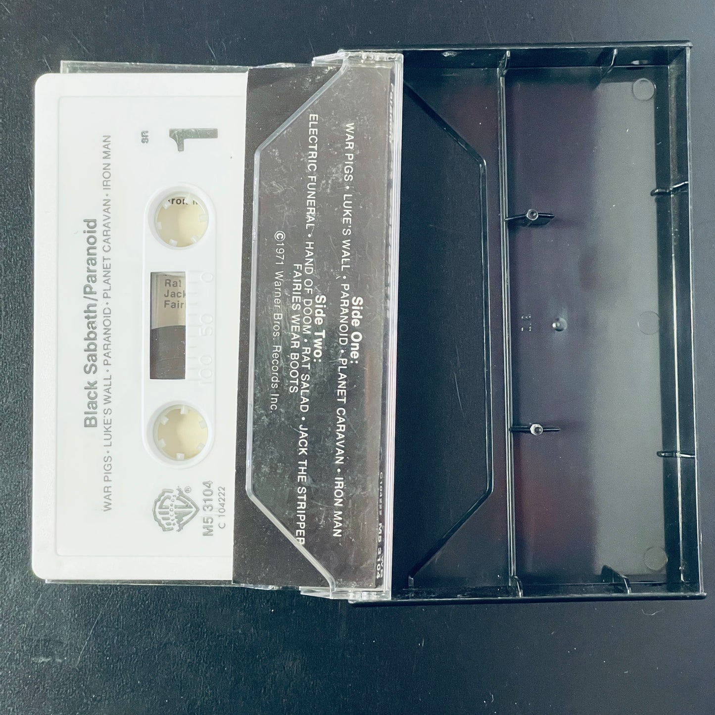 Black Sabbath - Paranoid cassette tape (used)