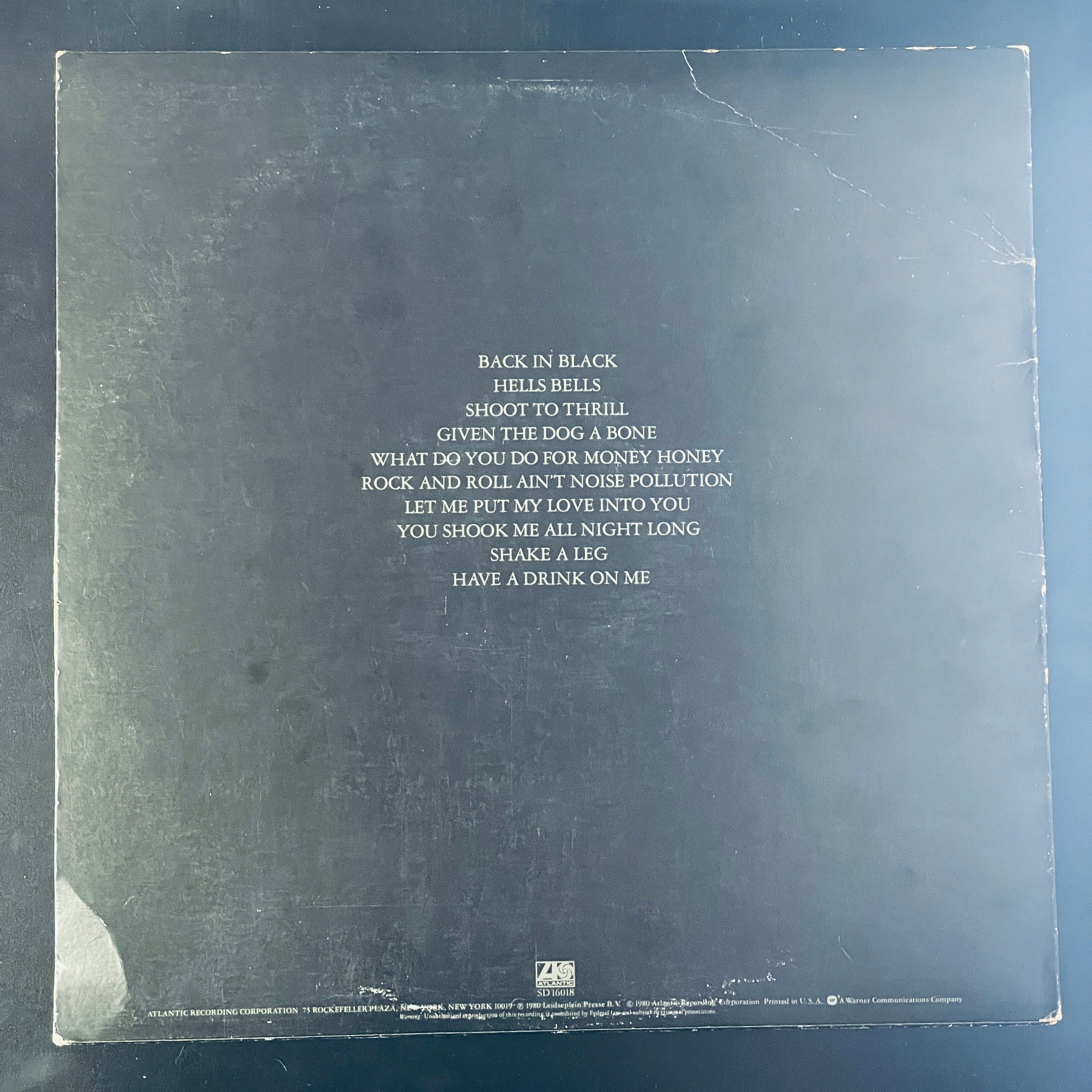 Buy AC/DC/BACK IN BLACK(SD16018) AC⁄DC : Back In Black (LP, Album 