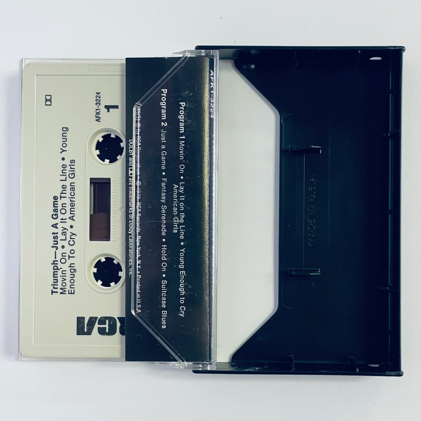 Triumph – Just A Game original cassette tape (used)