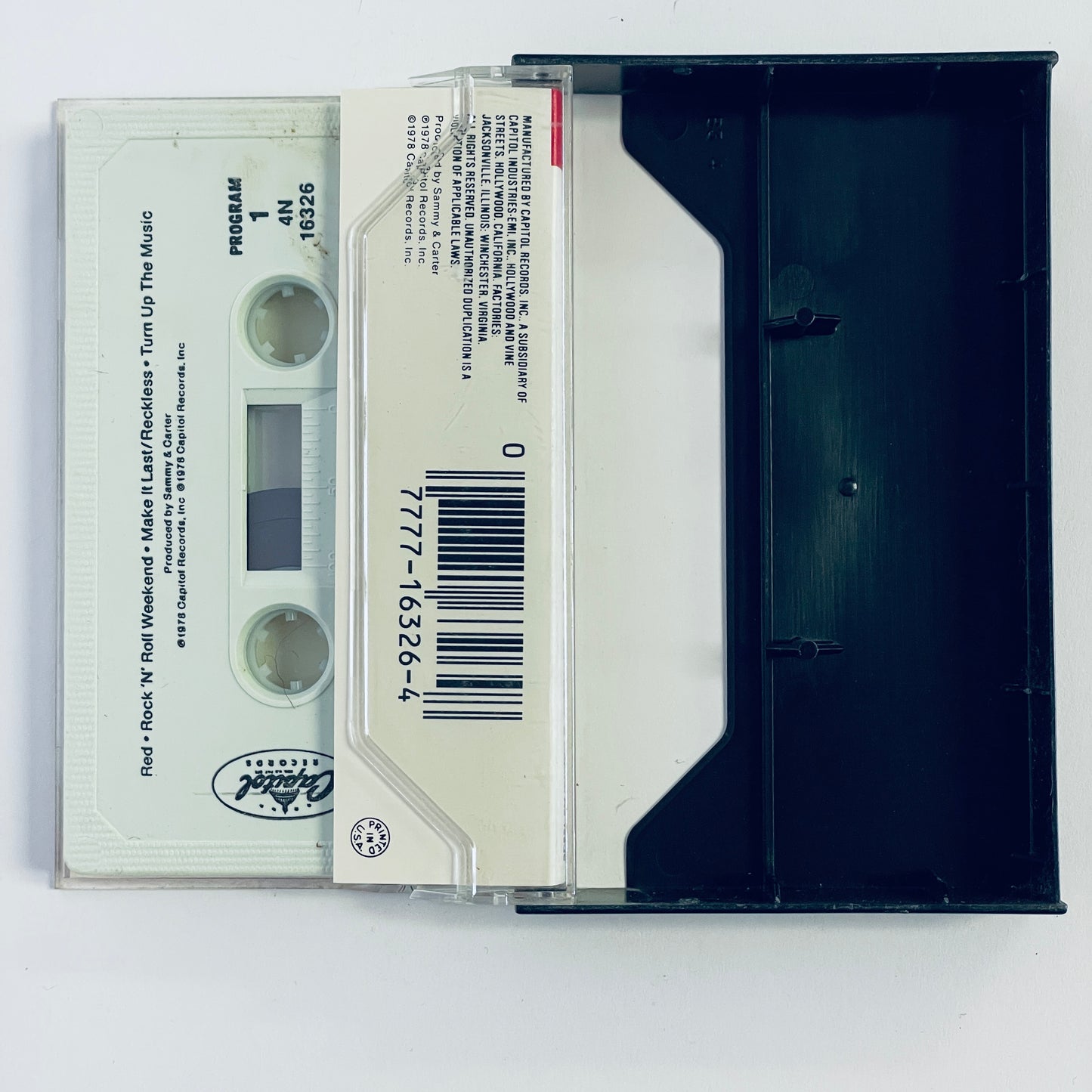 Sammy Hagar – "Live" All Night Long cassette tape (used)