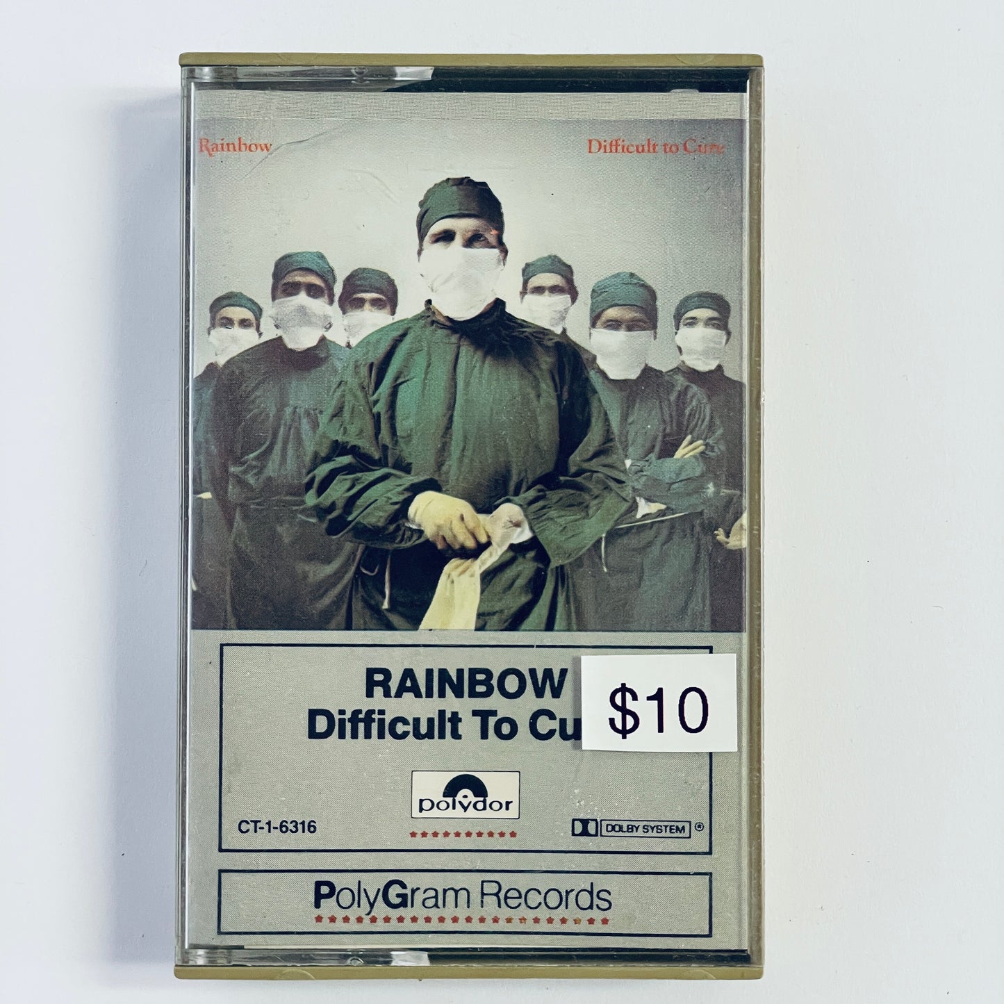 Rainbow – Difficult To Cure original cassette tape (used)