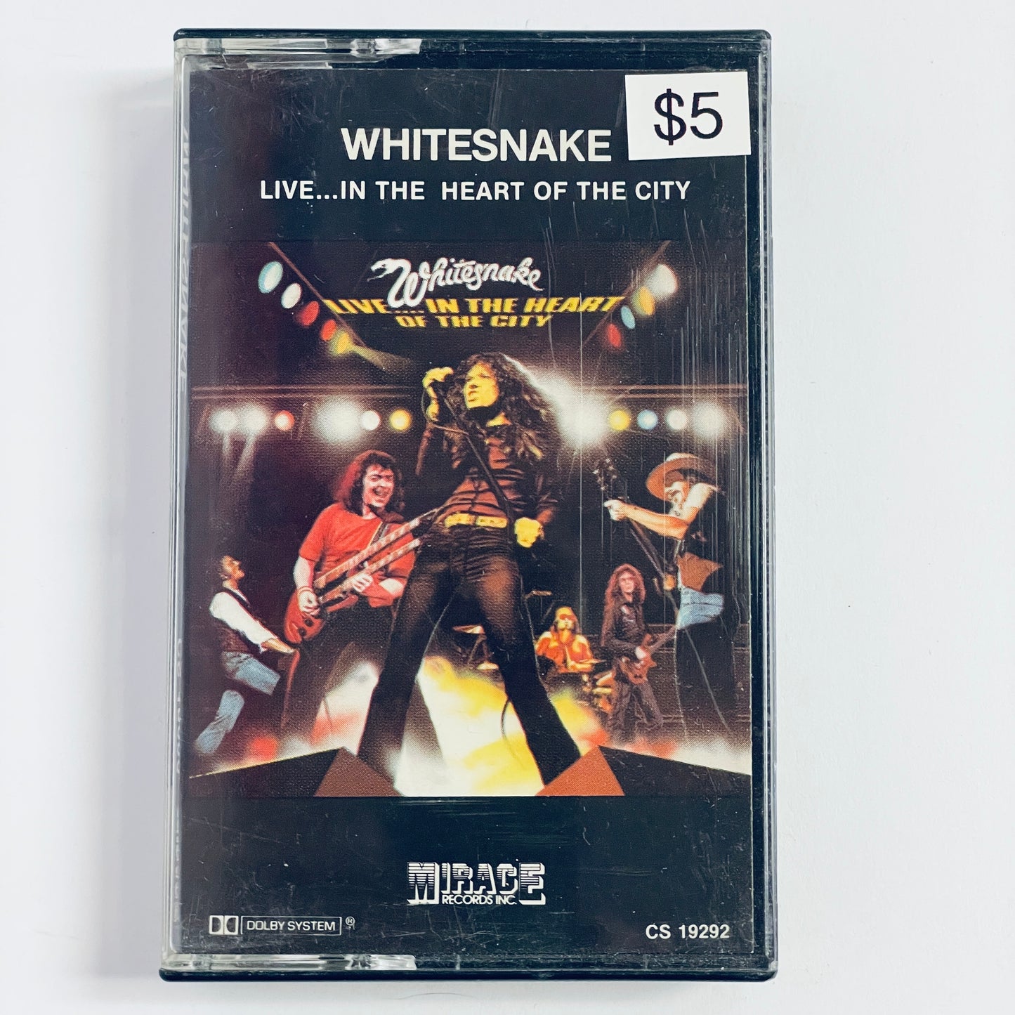 Whitesnake – Live... In The Heart Of The City original cassette tape (used)