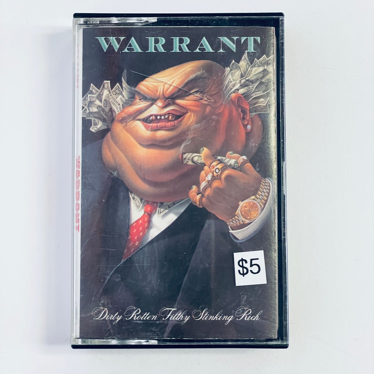 Warrant - Dirty Rotten Filthy Stinking Rich cassette tape (used)