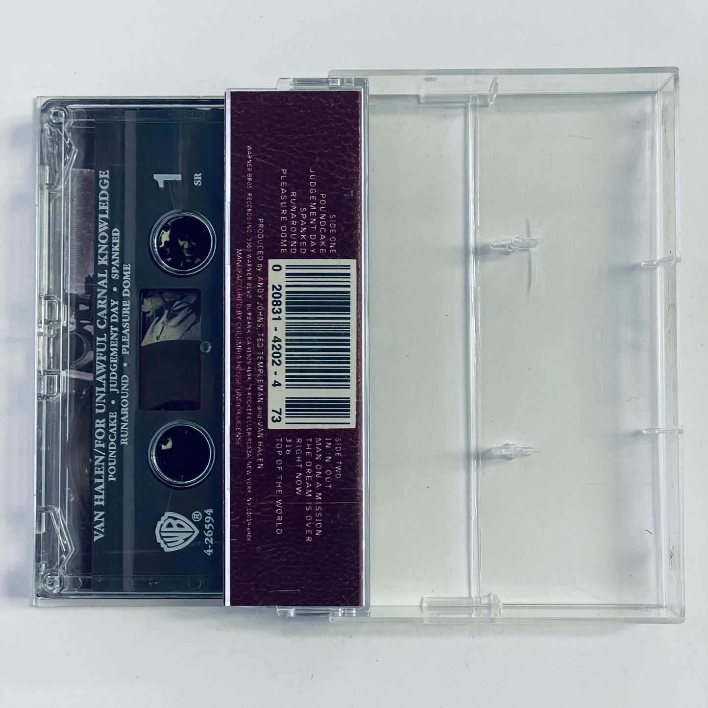 Van Halen – For Unlawful Carnal Knowledge cassette tape (used)